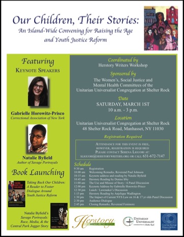 herstorywriters our children their stories flyer